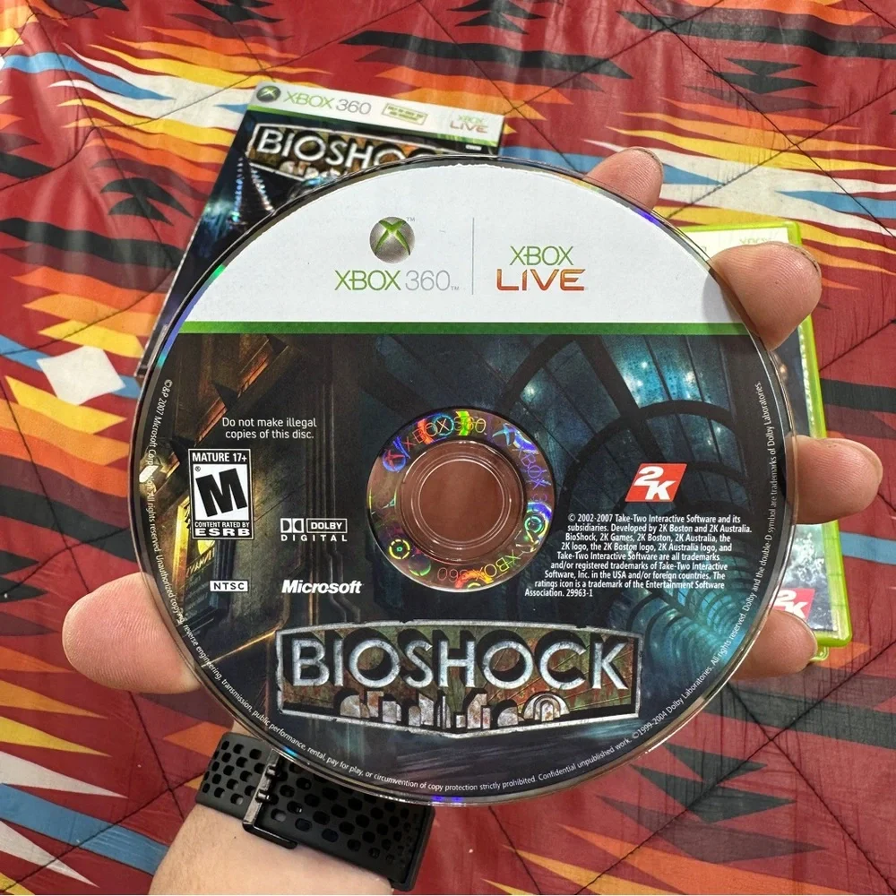 BioShock (Microsoft Xbox 360, 2007) No Manual! Tested & Working